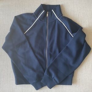 Spanx Airpique Track Jacket - Timeless Navy